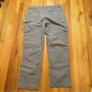 Carhartt Mens Tan Work Pants RN 14806 36X32 Relaxed Fit (h8